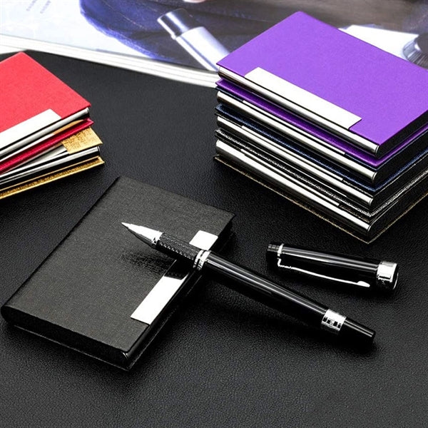 PU Leather & Metal Card Case