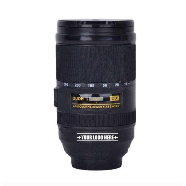 Self-Stirring Camera Lens Coffee Cup