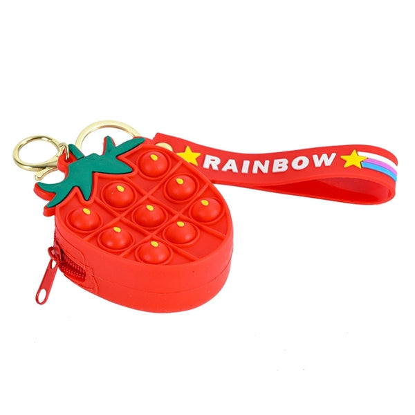 Push Toy Fidget Mini Coin Purse w/ Keychain