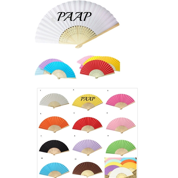 Bamboo Paper Folding Hand Fans
