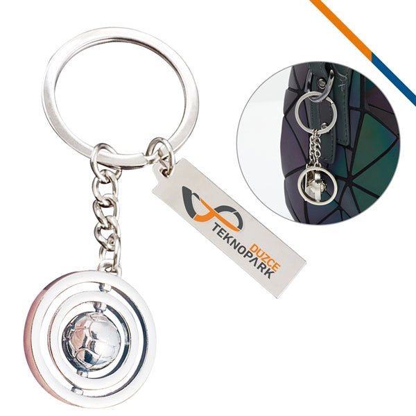 Soccer Metal Keyring