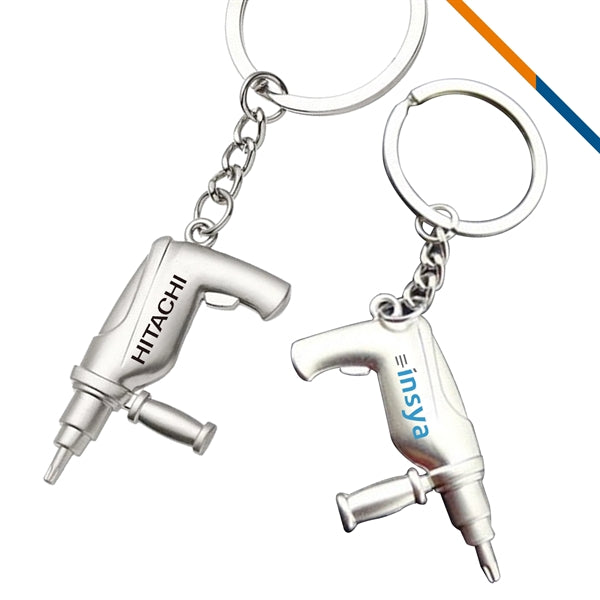 Mini Electric Drill Key Ring