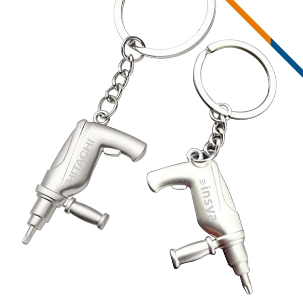 Mini Electric Drill Key Ring
