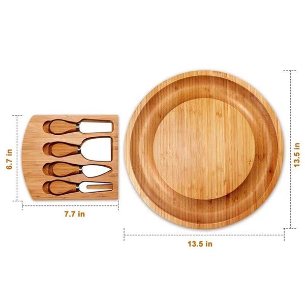 Bamboo Charcuterie Board Set