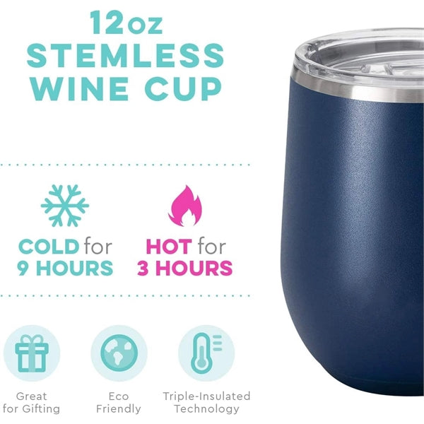 12Oz Wine Tumbler With Lid
