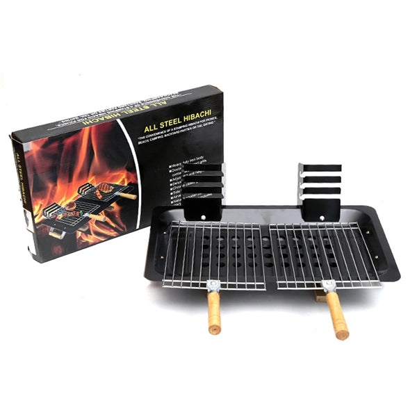 Stainless Steel Folding Portable Barbecue BBQ Charcoal Grill