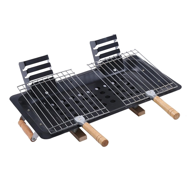 Stainless Steel Folding Portable Barbecue BBQ Charcoal Grill