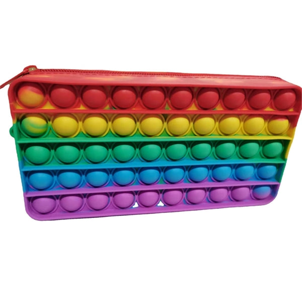 Silicone Push Pop Fidget Pencil Case