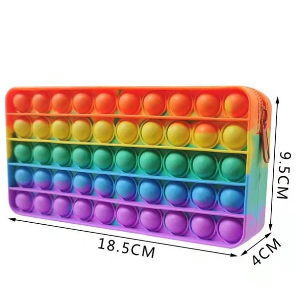 Silicone Push Pop Fidget Pencil Case