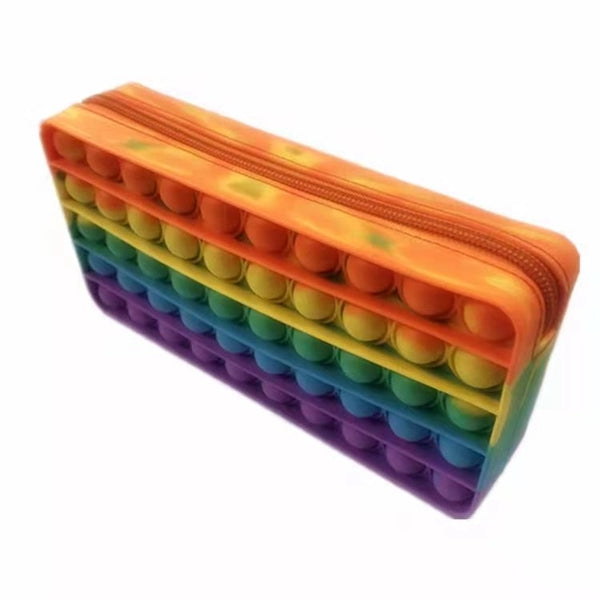 Silicone Push Pop Fidget Pencil Case