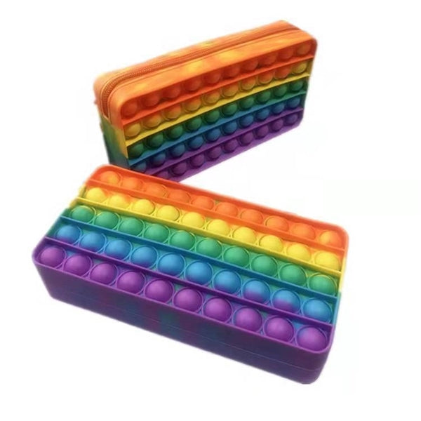 Silicone Push Pop Fidget Pencil Case
