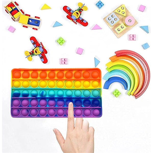 Silicone Push Pop Fidget Pencil Case