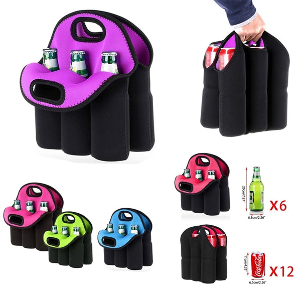 6 Pack Bottle Can Carrier Tote