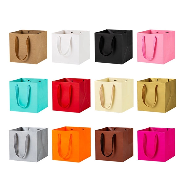 Square Kraft Paper Gift Bags