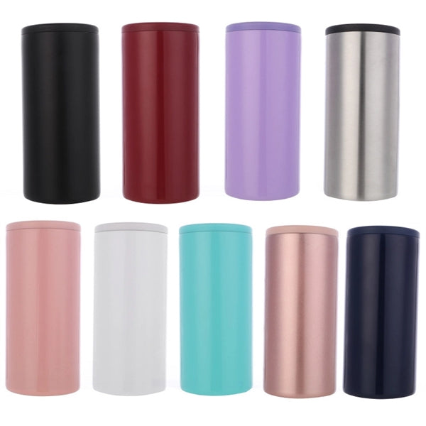 12oz Stainless Steel Can Cooler Double Wall Sleeve Holder