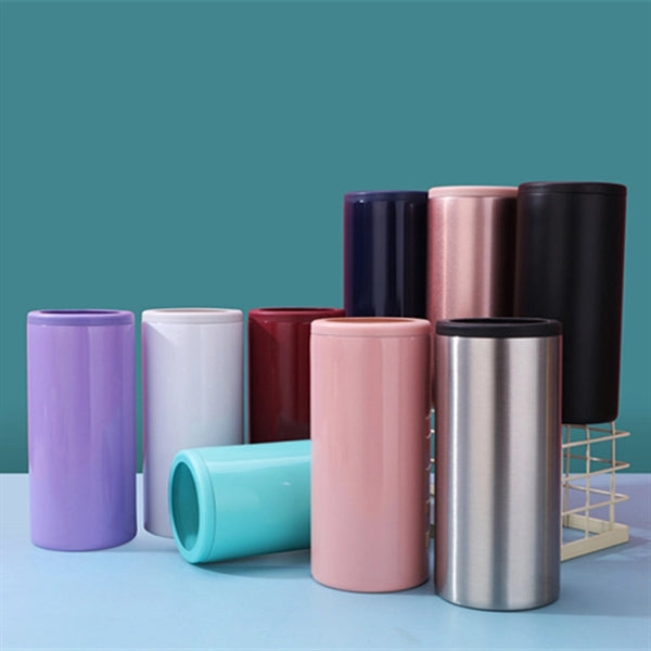 12oz Stainless Steel Can Cooler Double Wall Sleeve Holder