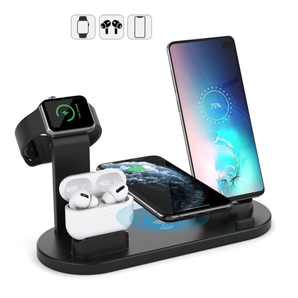 6-in-1 Wireless Charging Station(Cellphone Watch Earphone)