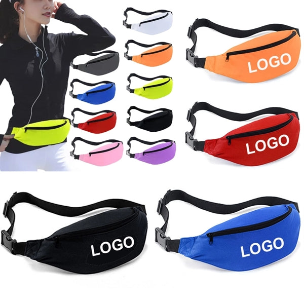 Unisex Fanny Belt Bags Custom Logo Sports Travel Waist Pack