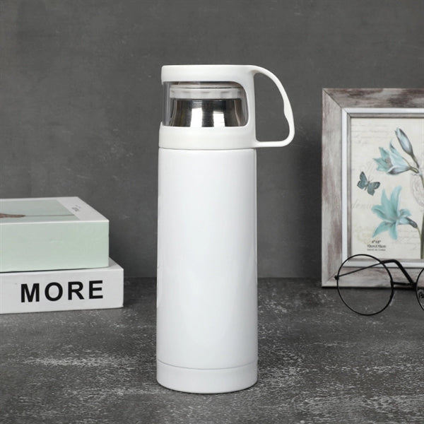 17oz Stainless Steel Thermos With Lid Handle Vacuum Bottle