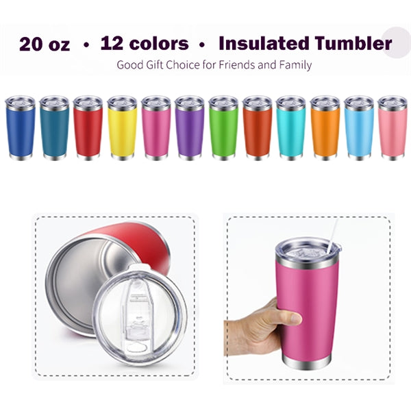 20 oz. Stainless Steel Bottle Cup Tumbler
