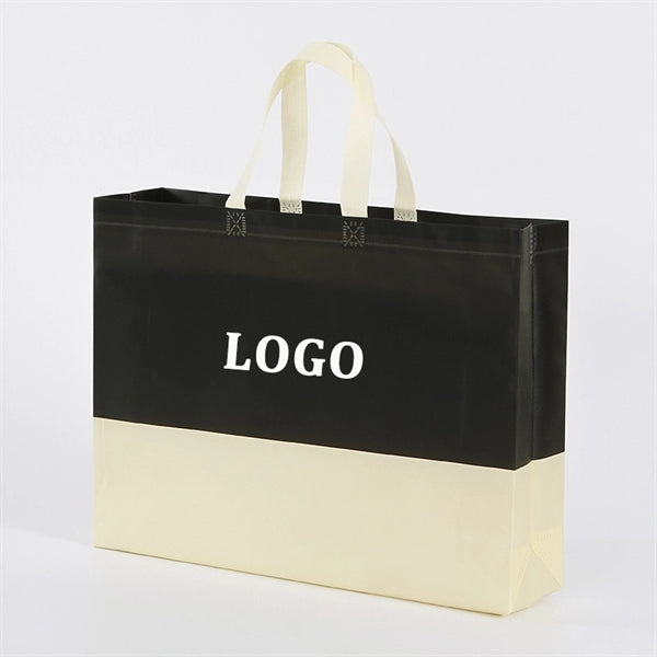Two-tone Laminated Tote Bag