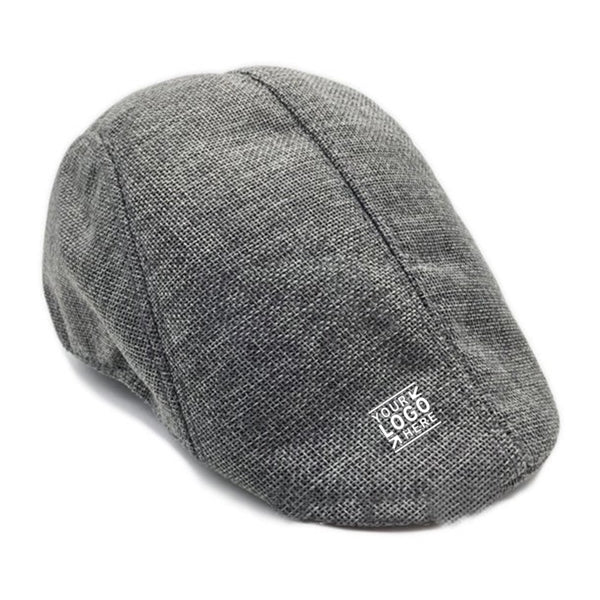 Unisex Linen Beret Flat Cap