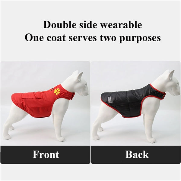 Double Sides Dog Vest Coat Winter