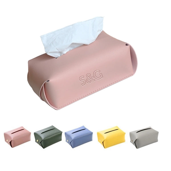 Modern Leather Tissue Box