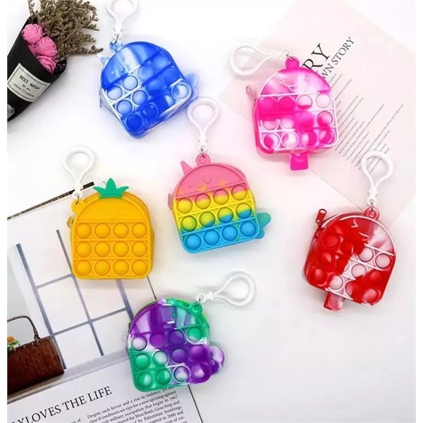 Pop Wallet Coin Purse with Keychain