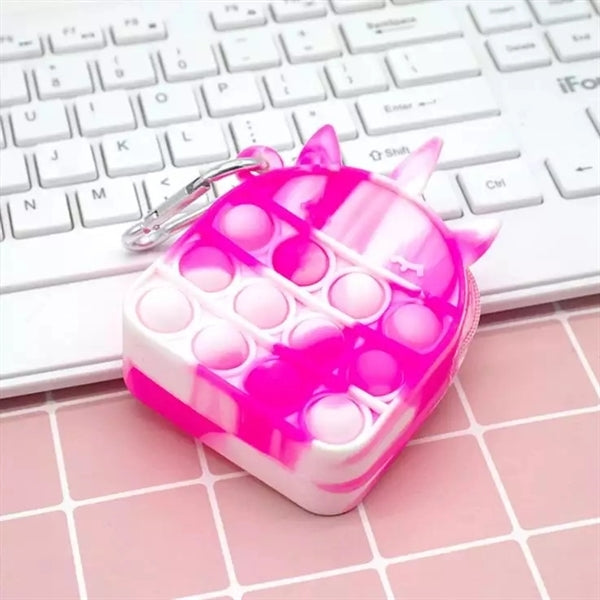 Pop Wallet Coin Purse with Keychain