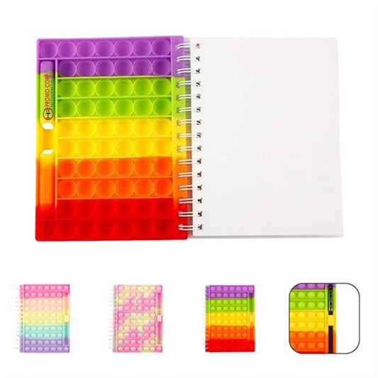 Pressure Relief Fingertip Notebook With Pen Holder