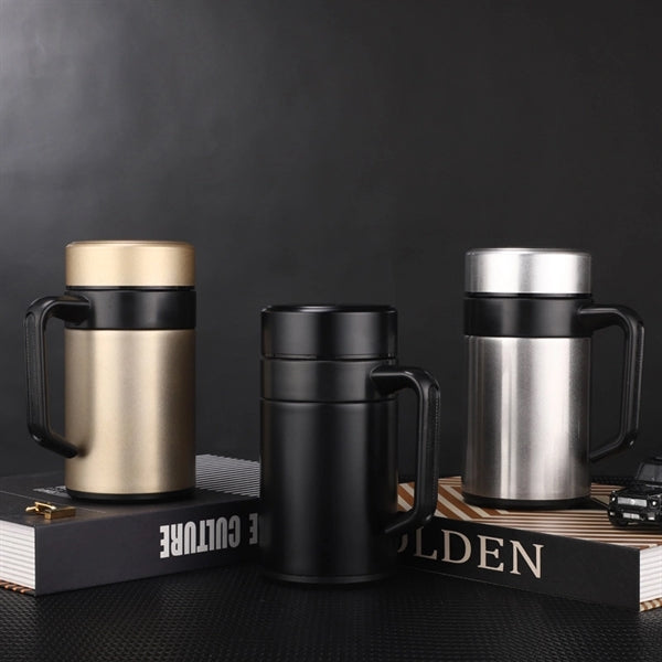 13oz Stainless Steel Vacuum Insulated Coffee Mug With Handle