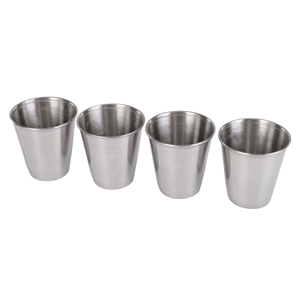2.33Oz Stainless Steel Pint Cup Set (4 Pack)