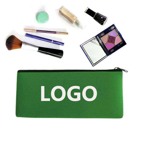 Pencil Case Zipper Neoprene Travel Makeup Bag for Purse