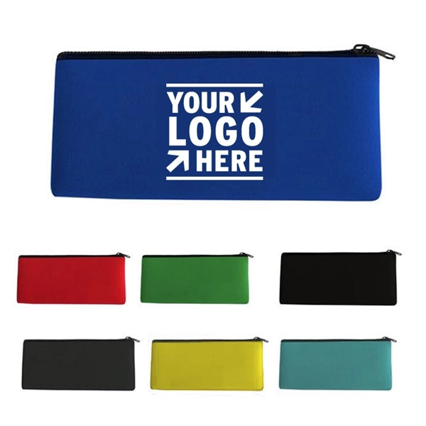 Pencil Case Zipper Neoprene Travel Makeup Bag for Purse