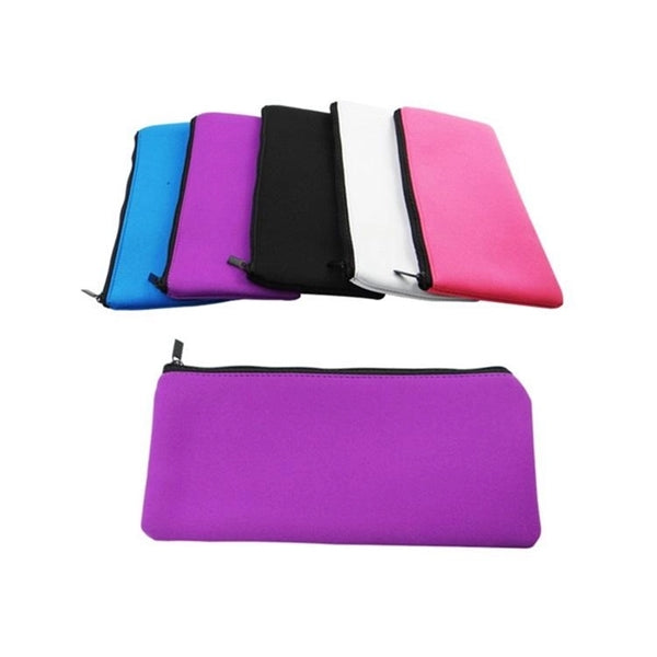 Pencil Case Zipper Neoprene Travel Makeup Bag for Purse