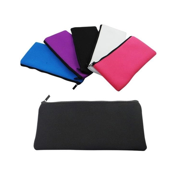 Pencil Case Zipper Neoprene Travel Makeup Bag for Purse