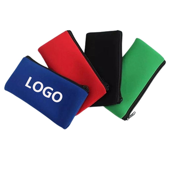 Pencil Case Zipper Neoprene Travel Makeup Bag for Purse