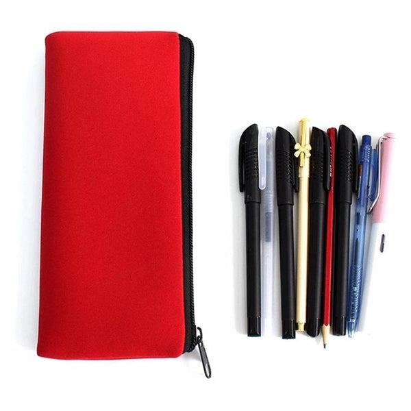Pencil Case Zipper Neoprene Travel Makeup Bag for Purse