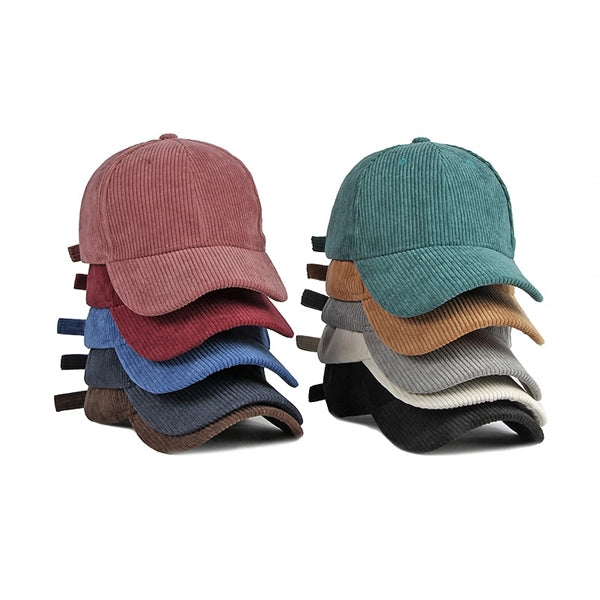 Corduroy Thermal Brim Baseball Cap Hat