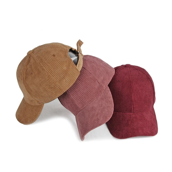 Corduroy Thermal Brim Baseball Cap Hat