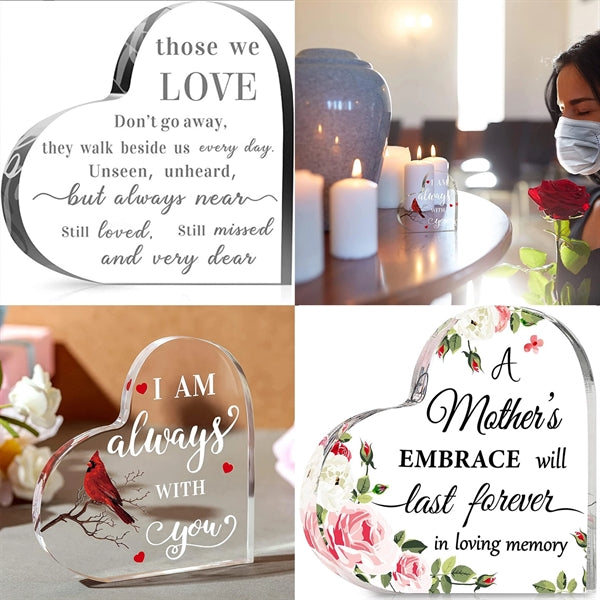 Clean Acrylic Heart Gift Keepsake/Award