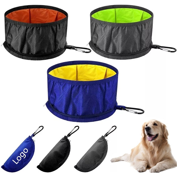 Collapsible Pet Bowl w/Zipper