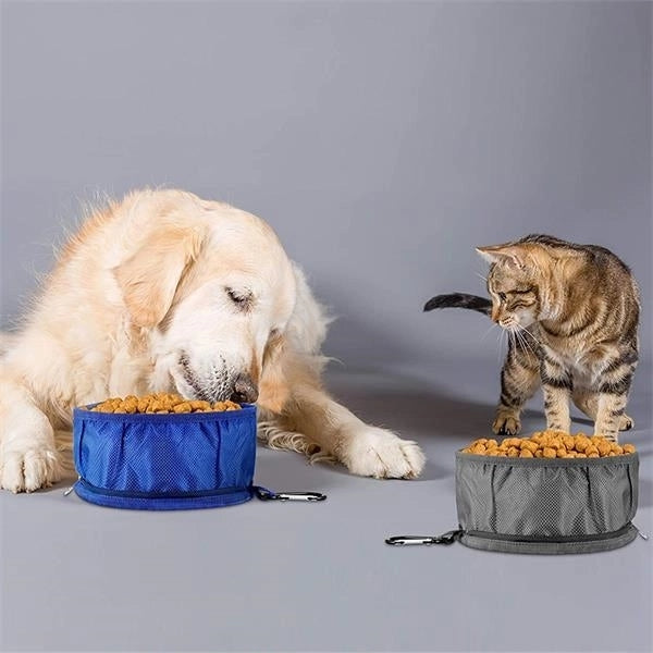 Collapsible Pet Bowl w/Zipper