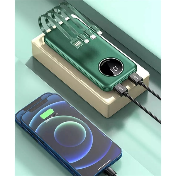 Build In Charge Cable Power Bank 10000mah For Mobiles