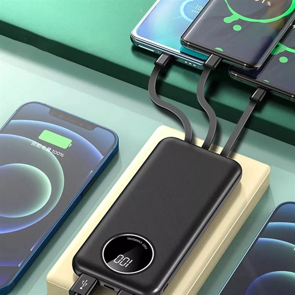 Build In Charge Cable Power Bank 10000mah For Mobiles
