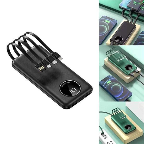 Build In Charge Cable Power Bank 10000mah For Mobiles