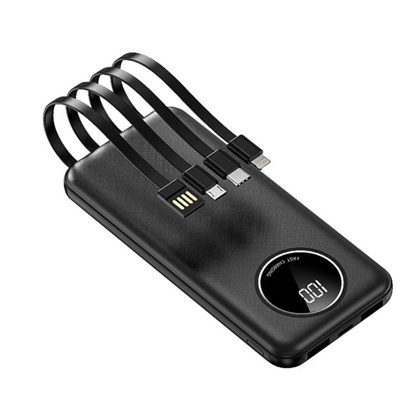Build In Charge Cable Power Bank 10000mah For Mobiles