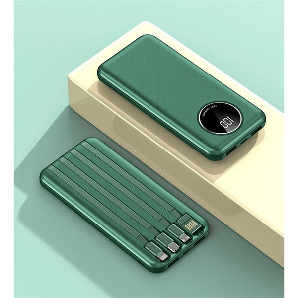 Build In Charge Cable Power Bank 10000mah For Mobiles
