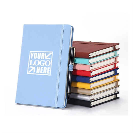 Classic A5 PU Leather Hardcover Notebook with Pen Loop